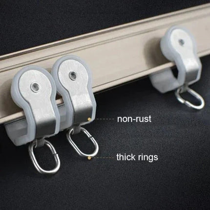 Flexibele gebogen gordijnrail voor plafond