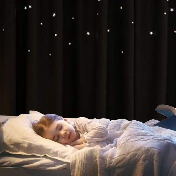 Verduisterend gordijn met sterrenhemel print