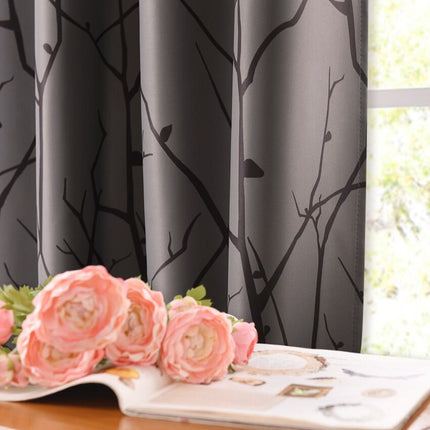 Gordijn met modern takkenmotief