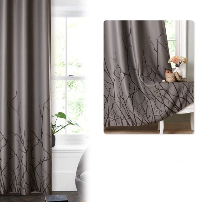 Gordijn met modern takkenmotief
