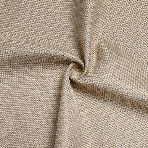 Beige verduisterend gordijn met linnenlook