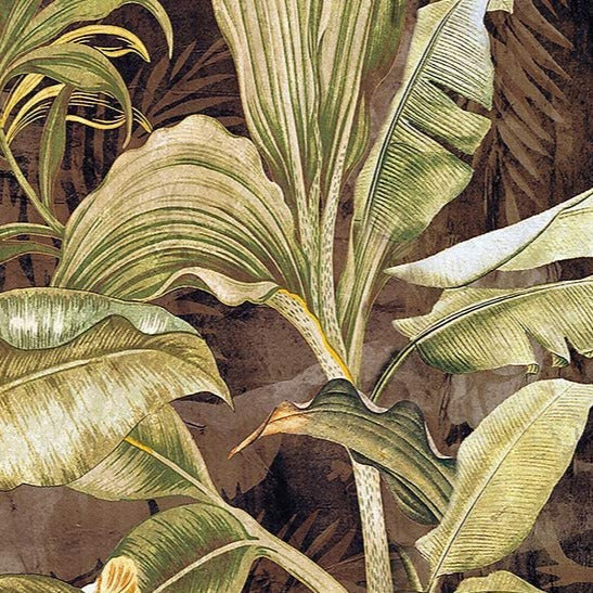 Verduisterend gordijn Liekson met tropische jungleprint.