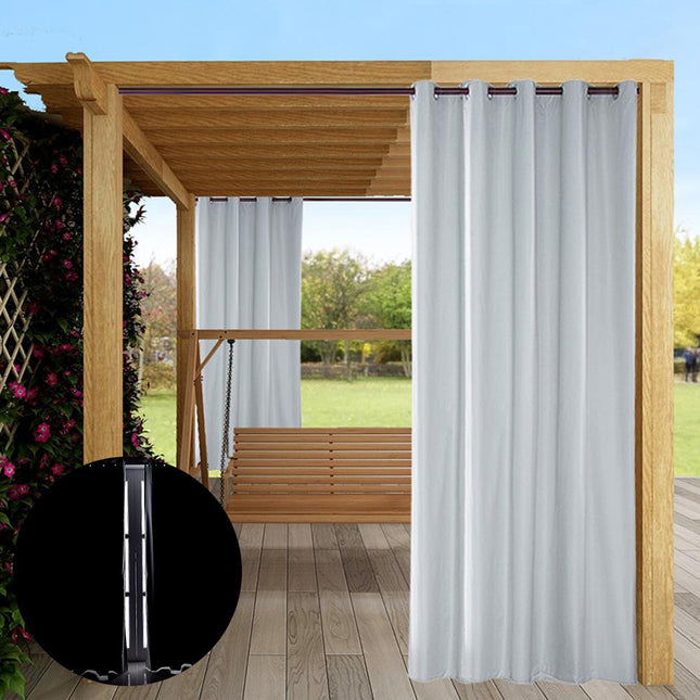 Waterdicht wit buitengordijn voor terras