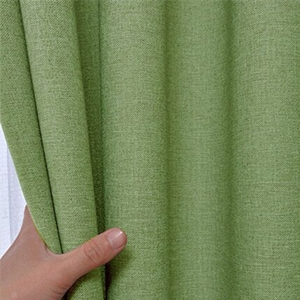 Appelgroen verduisteringsgordijn voor woonkamer