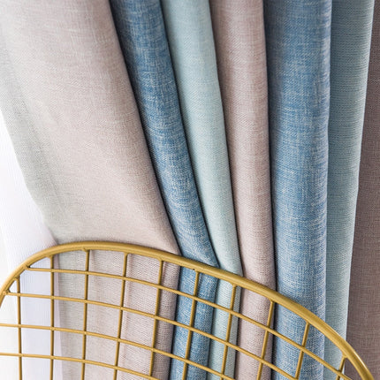 Modern gordijn met roze blauw kleurverloop