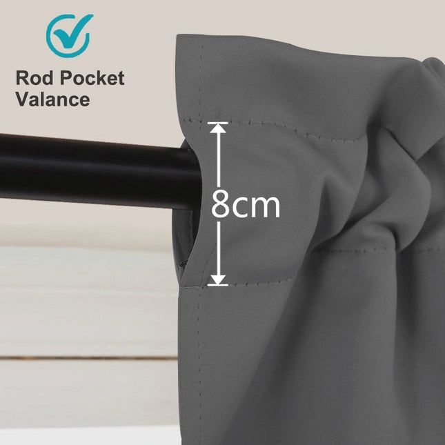 Complete gordijnset verduisterend met volant