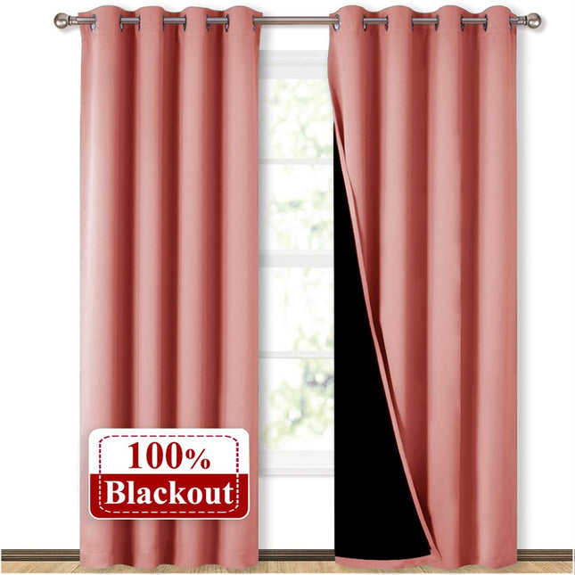 Isolerend verduisterend gordijn oudroze