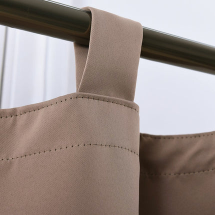 Thermisch verduisterend gordijn met lussen