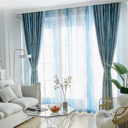 Gordijn met modern visgraatpatroon