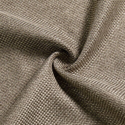 Bruin verduisterend gordijn met linnenlook