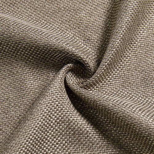 Bruin verduisterend gordijn met linnenlook