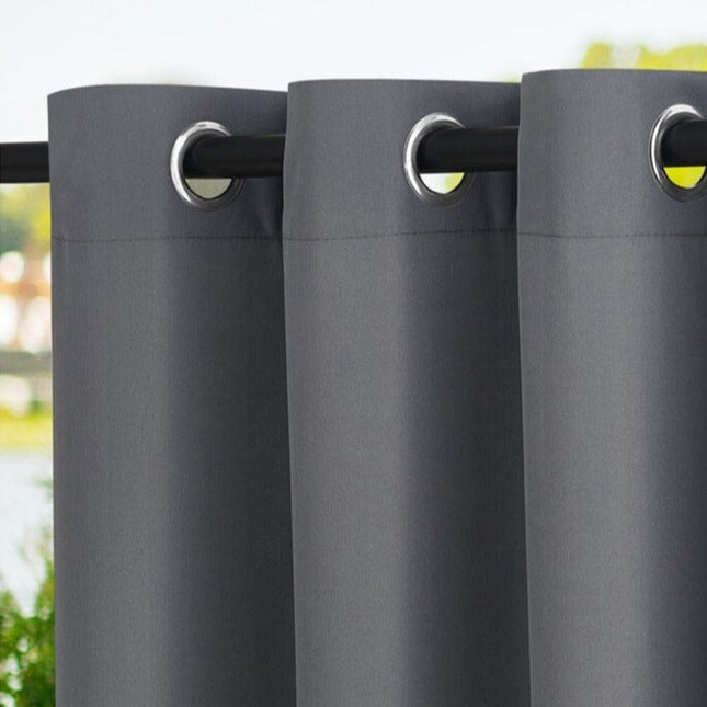 Waterdicht buitengordijn met ringen voor tuin