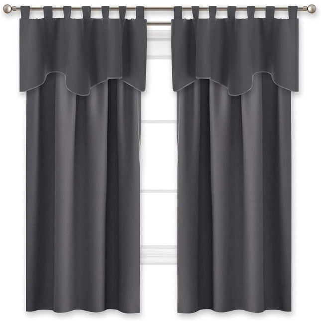 Verduisterende gordijnset met volant