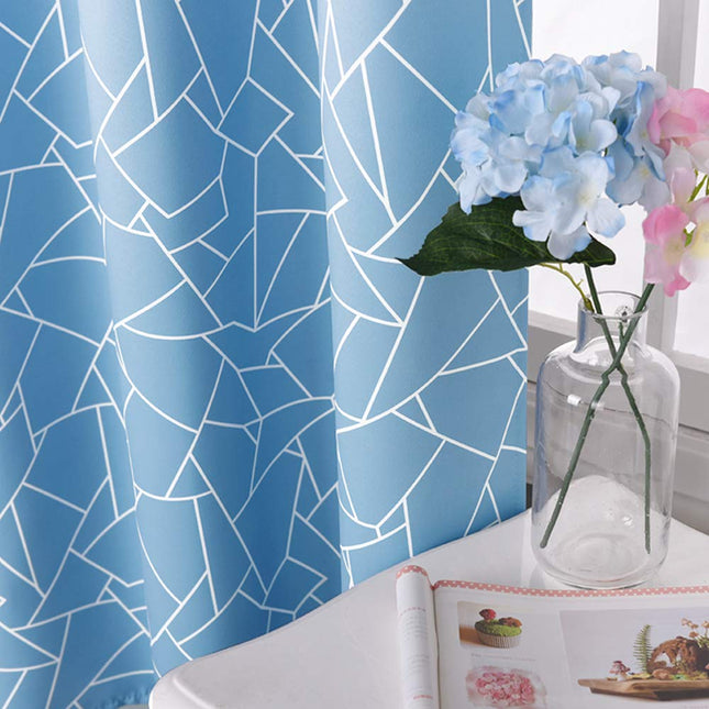 Verduisterend gordijn met modern geometrisch patroon