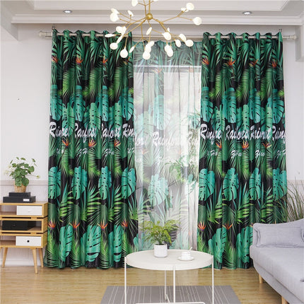 Verduisterend gordijn met tropische print