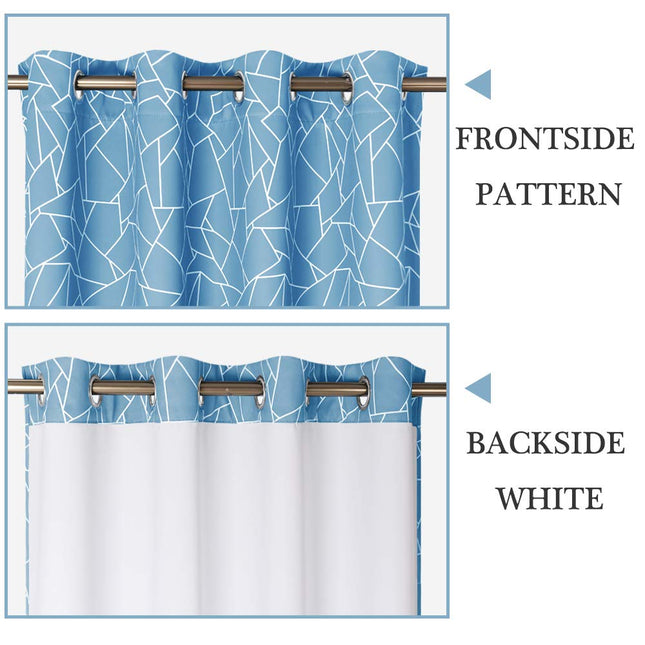 Verduisterend gordijn met modern geometrisch patroon