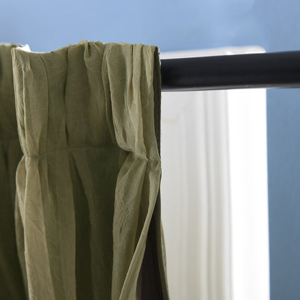 Dubbellaags gordijn met ingebouwde vitrage