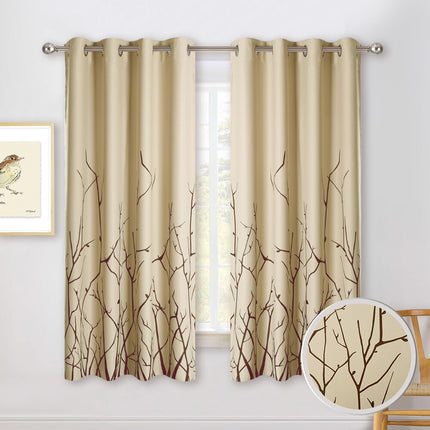Gordijn met modern takkenmotief