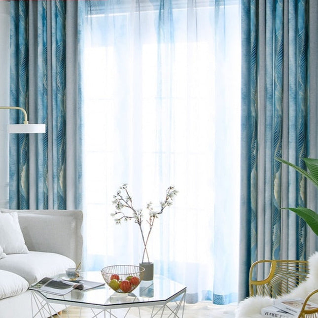 Gordijn met modern visgraatpatroon