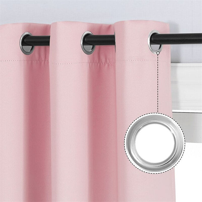 Verduisterend gordijn met roze-grijs kleurverloop