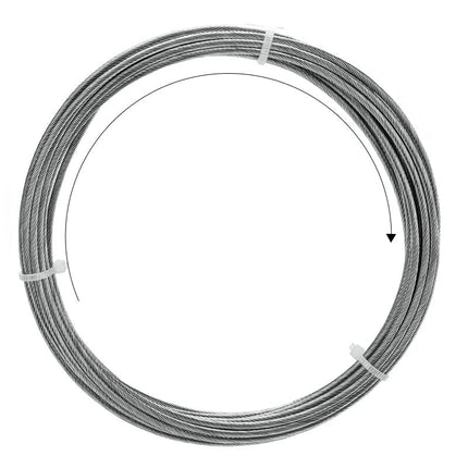 Complete staalkabel set voor gordijnophanging