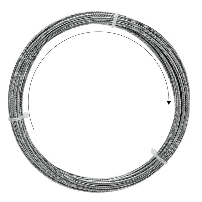 Complete staalkabel set voor gordijnophanging