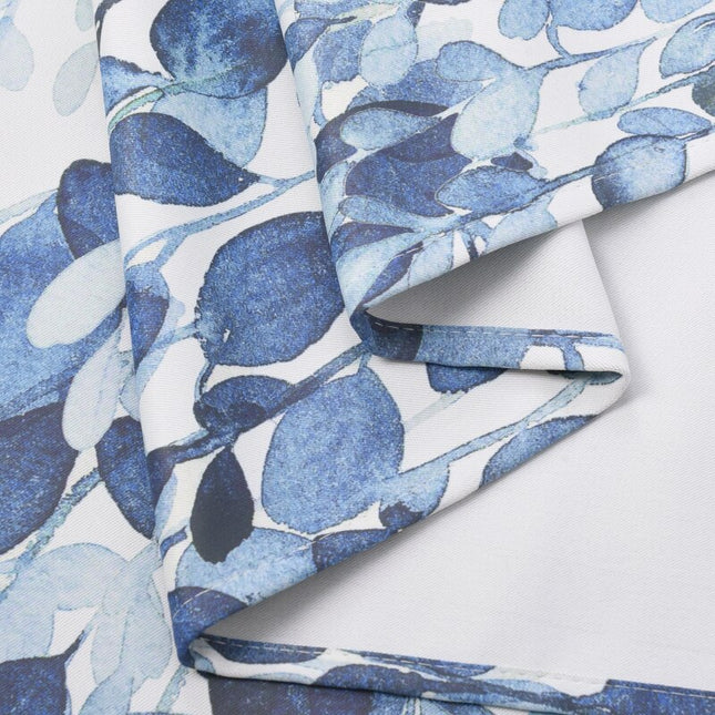 Buitengordijn met aquarel bladeren patroon