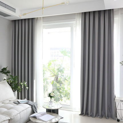 Modern grijs verduisteringsgordijn voor slaapkamer