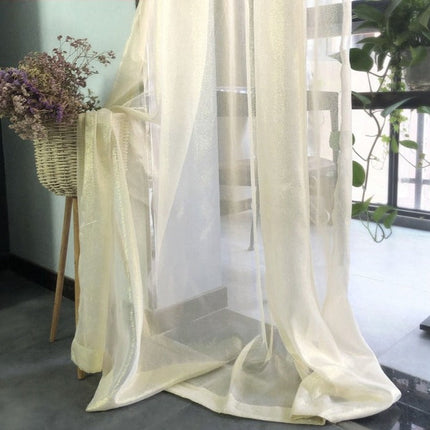 Luxe glinsterende vitrage voor woonkamer