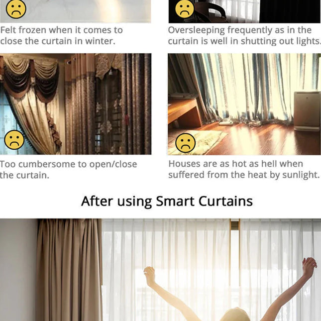 Elektrische gordijnrail met afstandsbediening