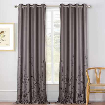 Gordijn met modern takkenmotief