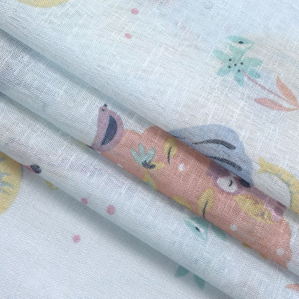 Vitrage kinderkamer met schattige uiltjes