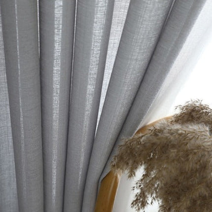 Witte vitrage met fijne structuur