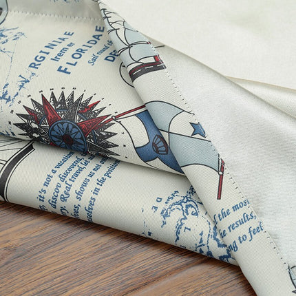 Verduisterend gordijn met nautische print