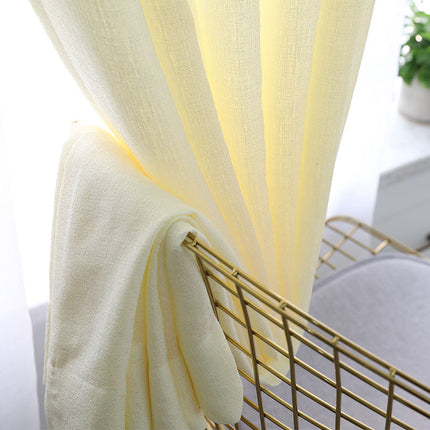 Witte vitrage met fijne structuur