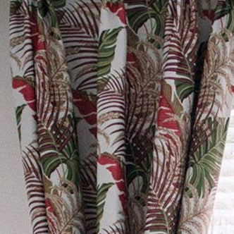 Verduisterend gordijn met tropische bladeren