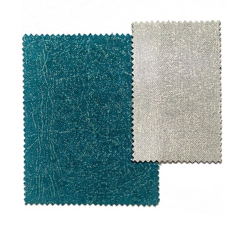 Petrolblauw verduisterend gordijn met glans