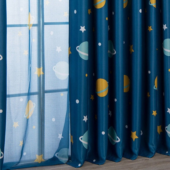 Vitragegordijn met sterren voor de kinderkamer