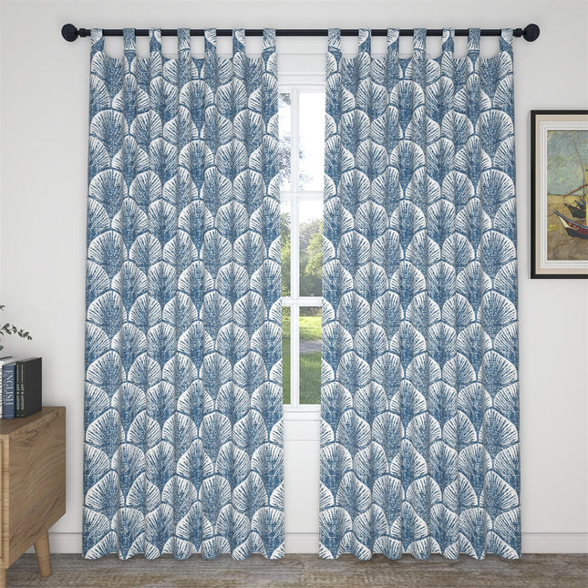 Gordijn met Japans waaierpatroon design