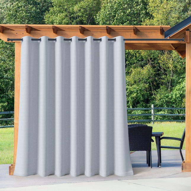 Buitengordijn voor pergola met ringen