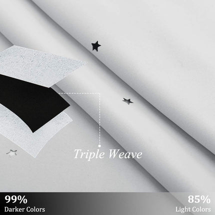 Verduisterend gordijn met sterrenhemel print