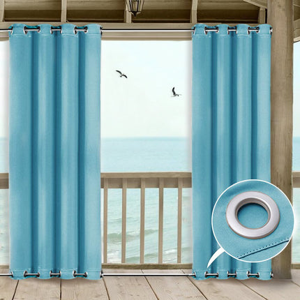 Waterafstotend buitengordijn met ringen