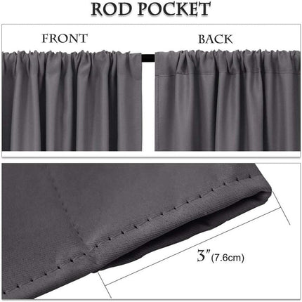 Verduisterende gordijnset met volant