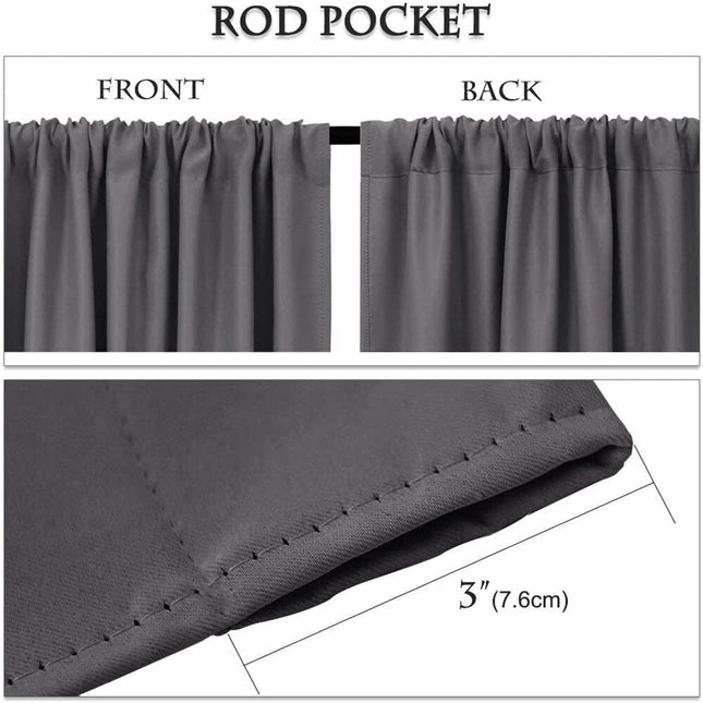 Verduisterende gordijnset met volant