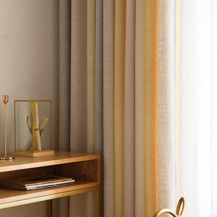 Modern gestreept gordijn met linnenlook