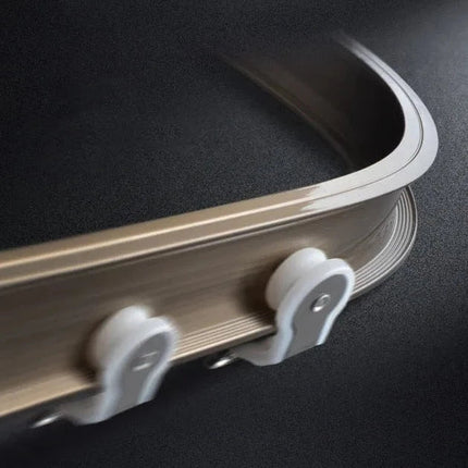 Flexibele gebogen gordijnrail voor plafond