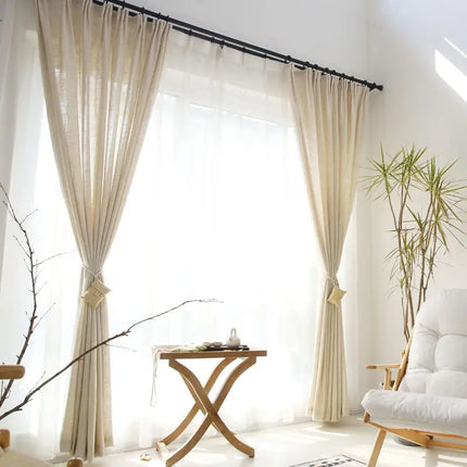 L.Z.E Niet-doorzichtige gordijnen wit, katoenlook potlood plooi privacy sheer gordijnen voor slaapkamer woonkamer kinderkamer, 96 inch druppel 245 cm L.Z.E Niet-doorzichtige gordijnen wit, katoenlook potlood plooi privacy sheer gordijnen voor slaapkamer woonkamer kinderkamer, 96 inch druppel 245 cm
