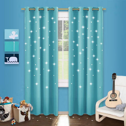 Verduisterend gordijn met sterrenhemel print