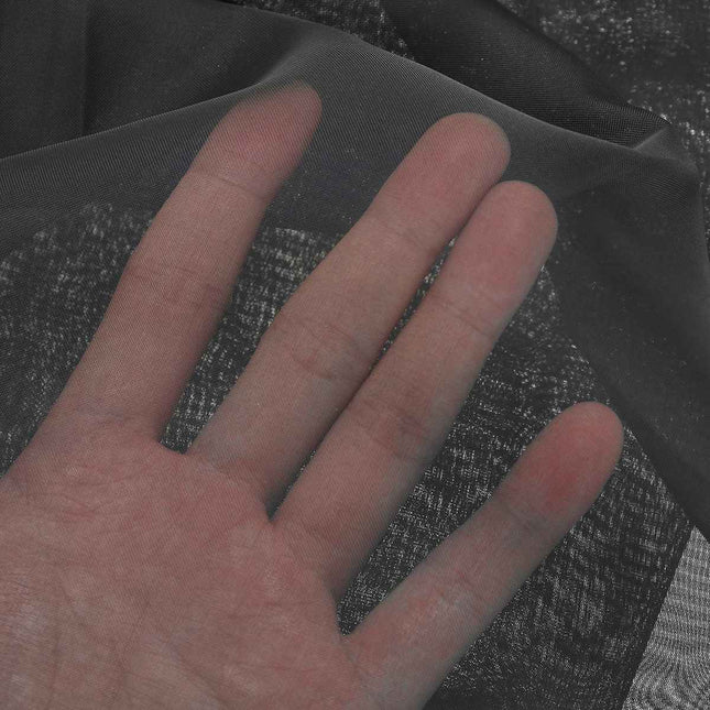 Donker vitrage gordijn met lussen