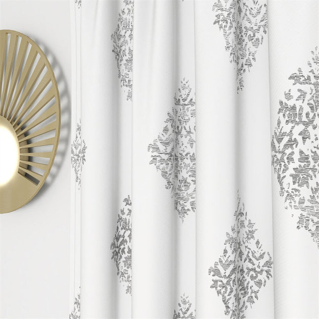 Gordijn met elegant barok patroon